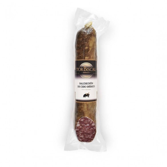 salchichón ibérico cebo media pieza con vacío